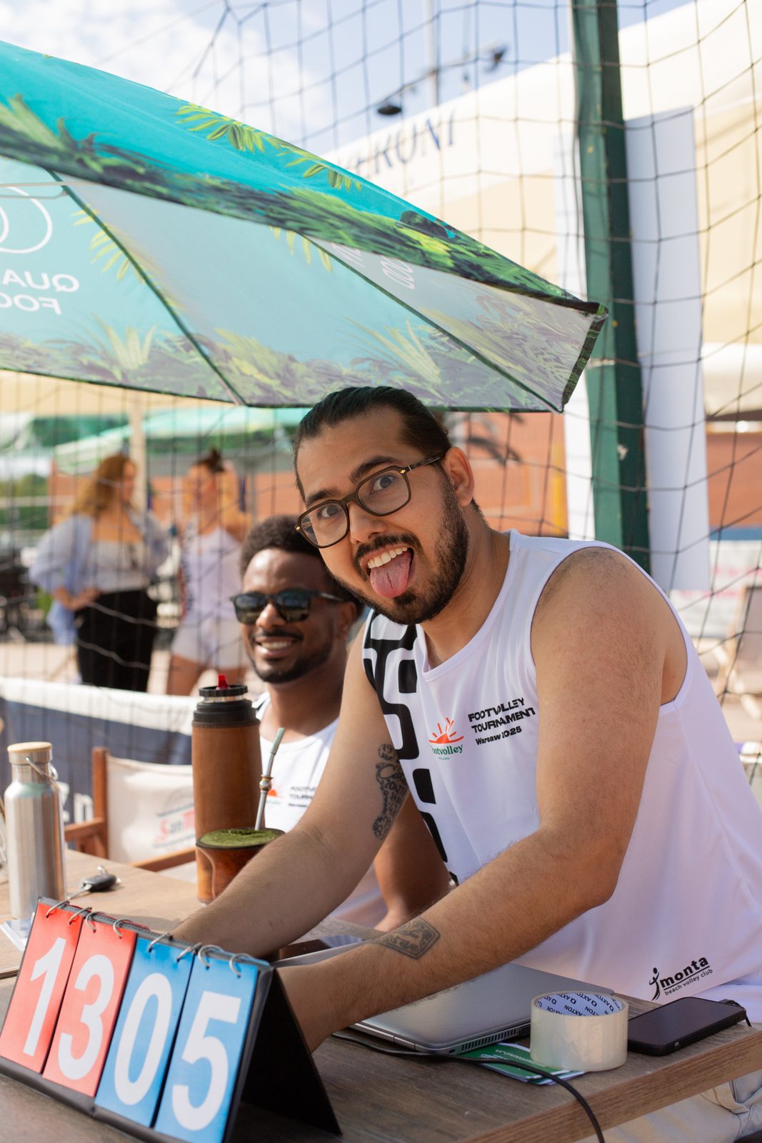 Footvolley Poland at the scorer table